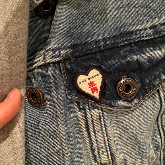 Scotch & Soda Denim jacket with built in scarf - Picture 8 of 10